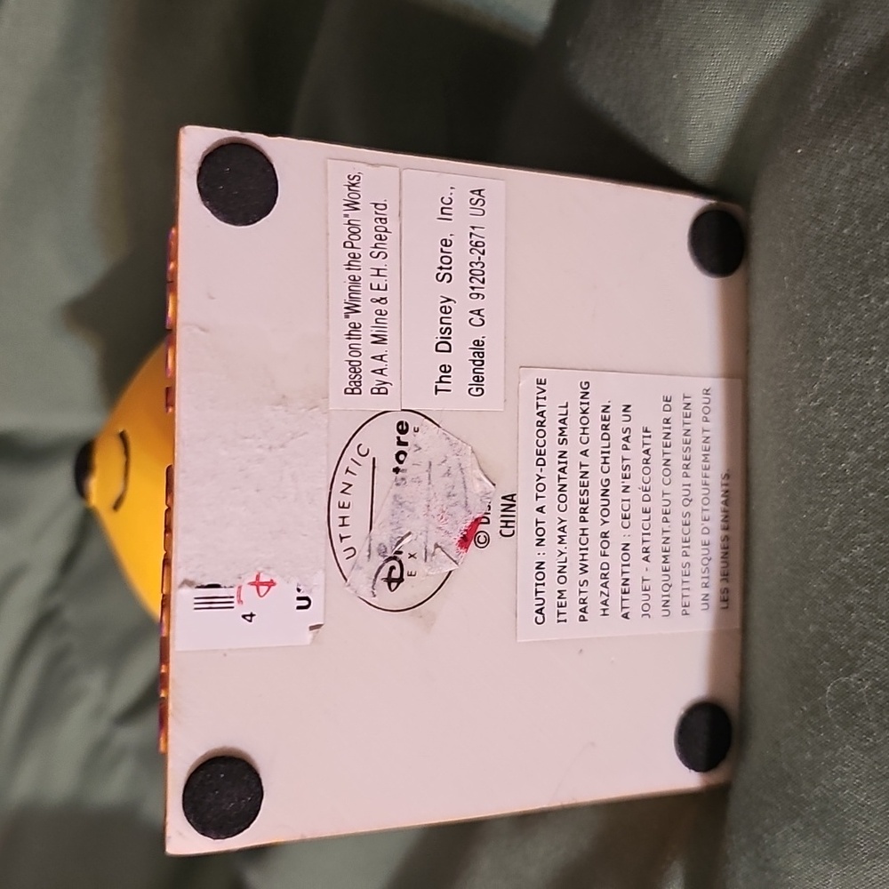 Disney Winnie the Pooh Collectible with Red and Yellow Accents - Picture 3 of 3